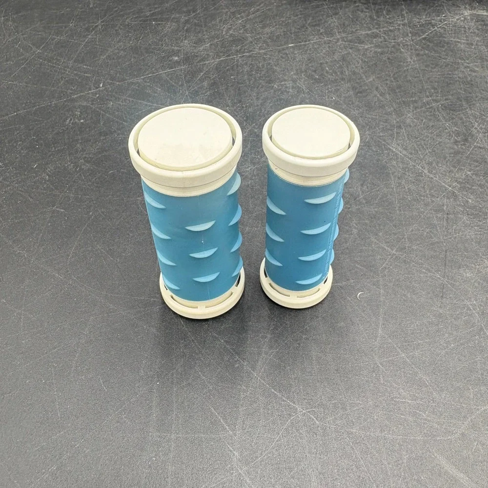 Remington Travel Hair Roller Set 10 Piece Blue Polka Dot Heated Case Clips